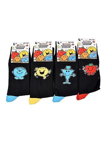 Chaussettes Pack HOMME MONSIEUR MADAME - Pack de 8