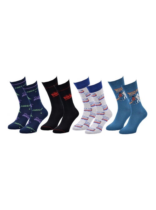 Chaussettes Pack HOMME RETOUR VERS LE FUTUR - Pack de 4 - Kiabi Chaussettes Pack HOMME RETOUR VERS LE FUTUR - Pack de 4 - Kiabi