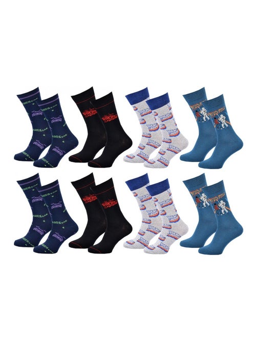 Chaussettes Pack HOMME RETOUR VERS LE FUTUR - Pack de 8 - Kiabi Chaussettes Pack HOMME RETOUR VERS LE FUTUR - Pack de 8 - Kiabi
