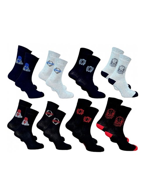 Chaussettes Pack HOMME SPIDERMAN - Pack de 8 - Kiabi Chaussettes Pack HOMME SPIDERMAN - Pack de 8 - Kiabi