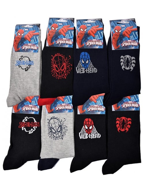 Chaussettes Pack HOMME SPIDERMAN - Pack de 8 - Kiabi Chaussettes Pack HOMME SPIDERMAN - Pack de 8 - Kiabi
