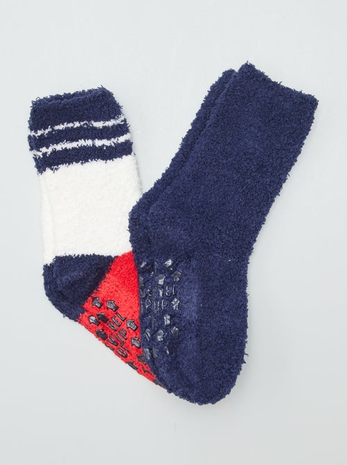 Chaussettes pilou antidérapantes - lot de 2 - Kiabi