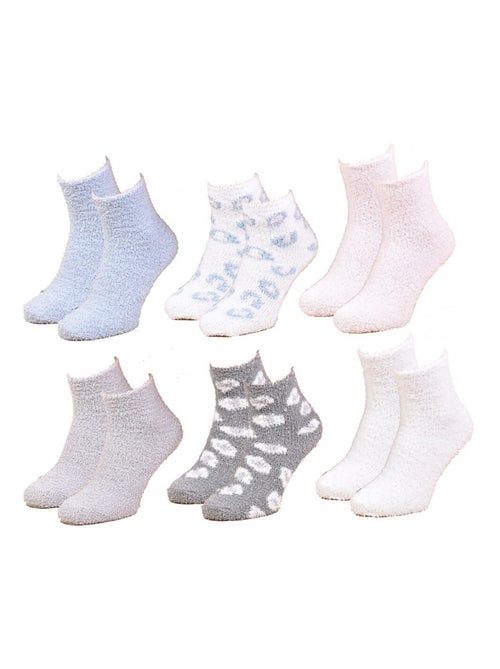 Chaussettes pour Femme Casa Socks Toucher Doux - Pack de 6 - Kiabi Chaussettes pour Femme Casa Socks Toucher Doux - Pack de 6 - Kiabi