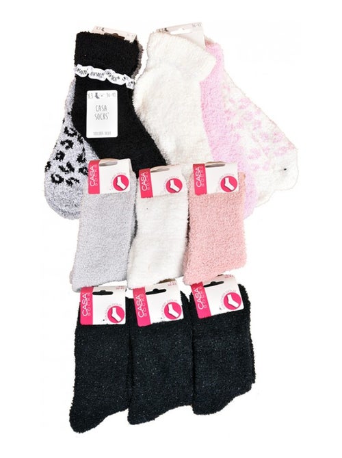 Chaussettes pour Femme Casa Socks Toucher Doux - Pack de 9 - Kiabi Chaussettes pour Femme Casa Socks Toucher Doux - Pack de 9 - Kiabi