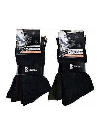 Chaussettes pour Homme Mi Saison Chaleur et Confort - Pack de 6