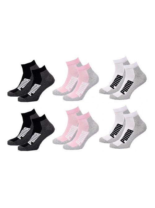 Chaussettes PUMA QUARTER - Pack de 6 - Kiabi Chaussettes PUMA QUARTER - Pack de 6 - Kiabi