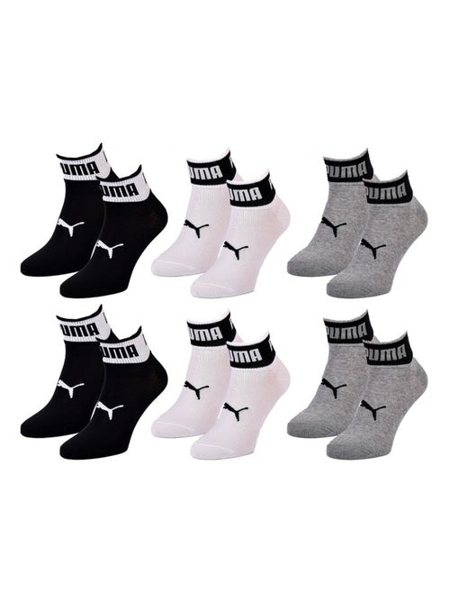 Chaussettes quarter puma - pack de 6 - Kiabi Chaussettes quarter puma - pack de 6 - Kiabi