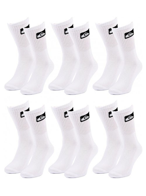 Chaussettes QUIKSILVER CUSHIONED CREW - Pack de 6 - Kiabi Chaussettes QUIKSILVER CUSHIONED CREW - Pack de 6 - Kiabi