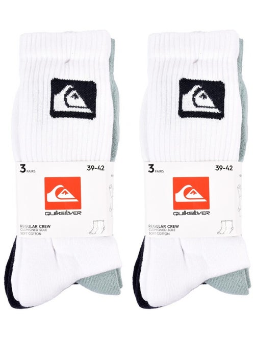 Chaussettes quiksilver cushioned crew - pack de 6 - Kiabi Chaussettes quiksilver cushioned crew - pack de 6 - Kiabi