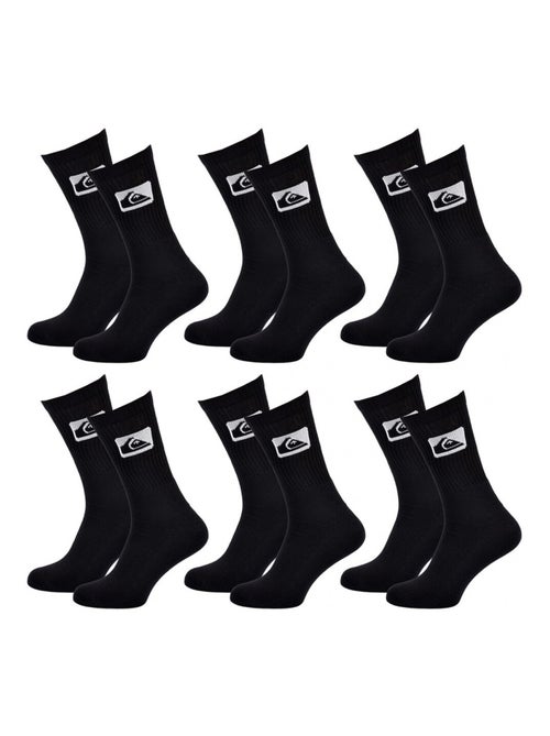 Chaussettes QUIKSILVER CUSHIONED CREW - Pack de 6 - Kiabi Chaussettes QUIKSILVER CUSHIONED CREW - Pack de 6 - Kiabi