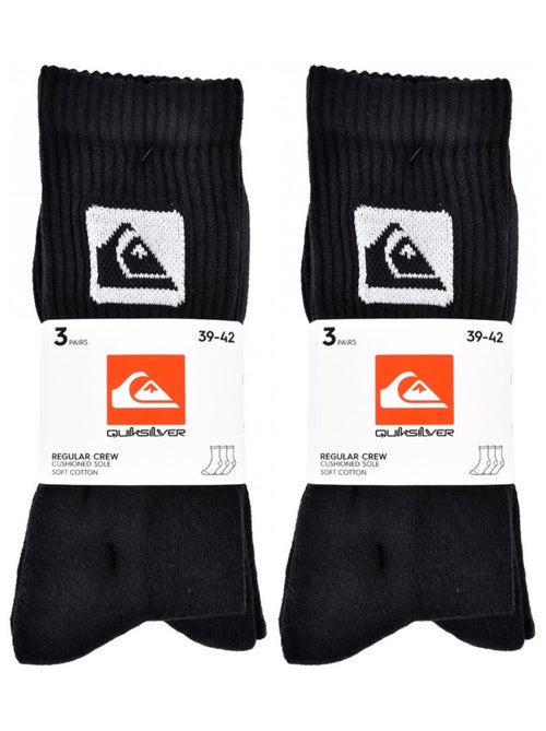 Chaussettes QUIKSILVER CUSHIONED CREW - Pack de 6 - Kiabi Chaussettes QUIKSILVER CUSHIONED CREW - Pack de 6 - Kiabi