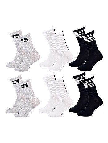 Chaussettes quiksilver regular crew - pack de 6