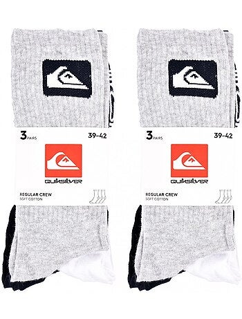 Chaussettes quiksilver regular crew - pack de 6