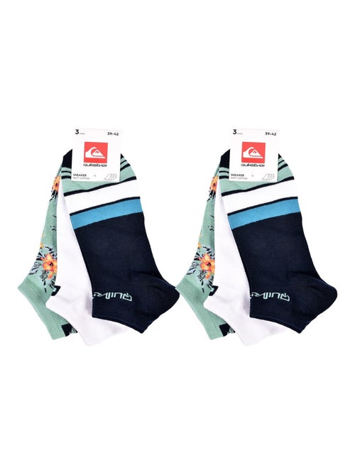 Chaussettes quiksilver sneaker - pack de 6 - Kiabi Chaussettes quiksilver sneaker - pack de 6 - Kiabi