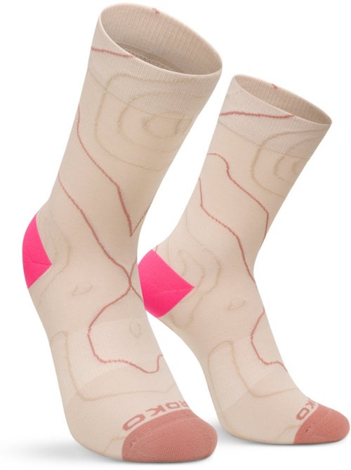 Chaussettes randonnée légères mi-mollet homme et femme gr3 sand - Kiabi