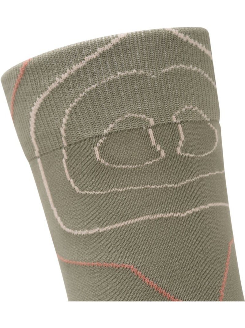 Chaussettes randonnée légères mi-mollet homme et femme gr3 Vert - Kiabi