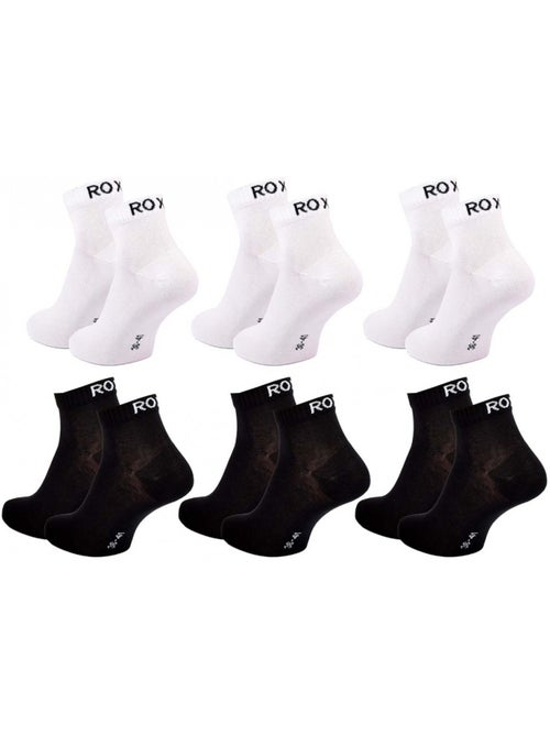 Chaussettes roxy quarter - pack de 6 - Kiabi Chaussettes roxy quarter - pack de 6 - Kiabi
