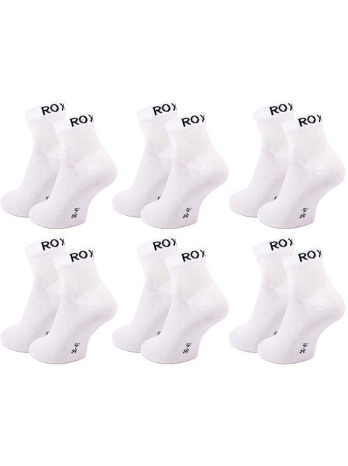 Chaussettes roxy quarter - pack de 6 - Kiabi Chaussettes roxy quarter - pack de 6 - Kiabi