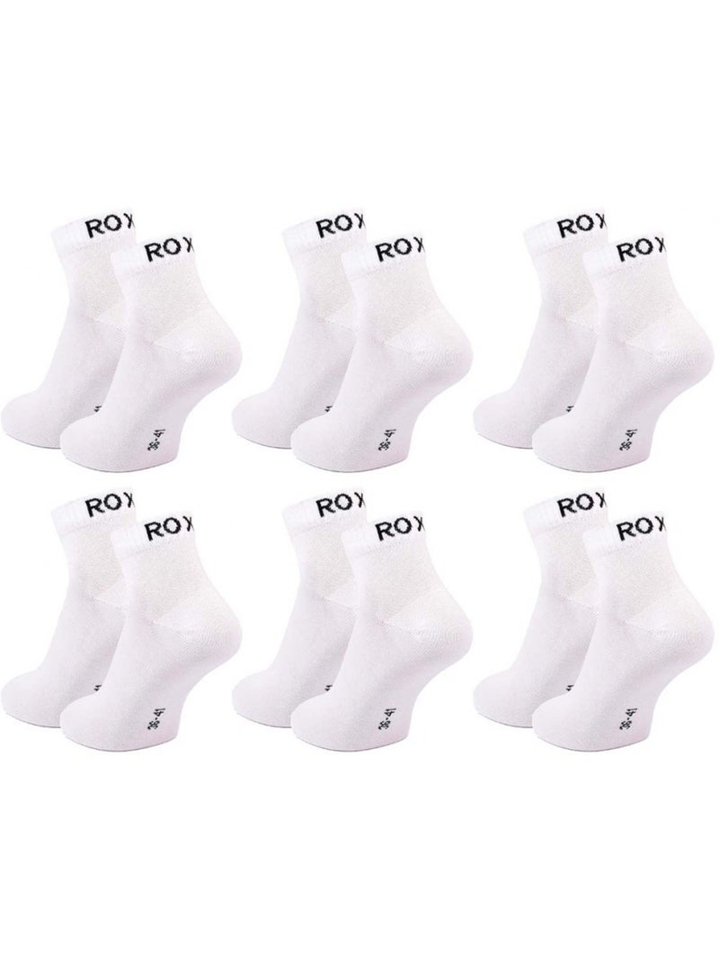 Chaussettes roxy quarter - pack de 6 Multicolore - Kiabi
