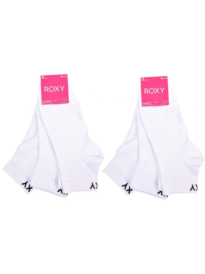 Chaussettes roxy quarter - pack de 6 Multicolore - Kiabi