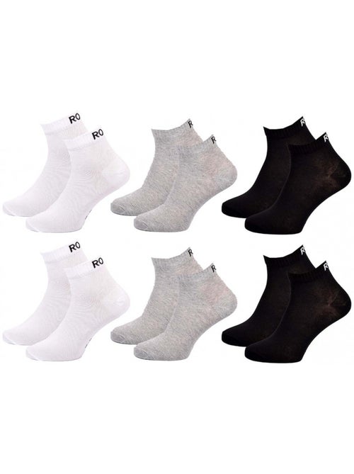 Chaussettes roxy quarter - pack de 6 - Kiabi Chaussettes roxy quarter - pack de 6 - Kiabi