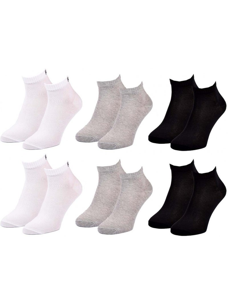 Chaussettes roxy quarter - pack de 6 Multicolore - Kiabi