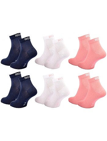 Chaussettes roxy quarter - pack de 6