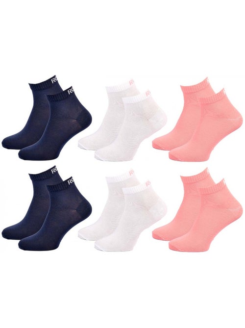 Chaussettes roxy quarter - pack de 6 - Kiabi Chaussettes roxy quarter - pack de 6 - Kiabi