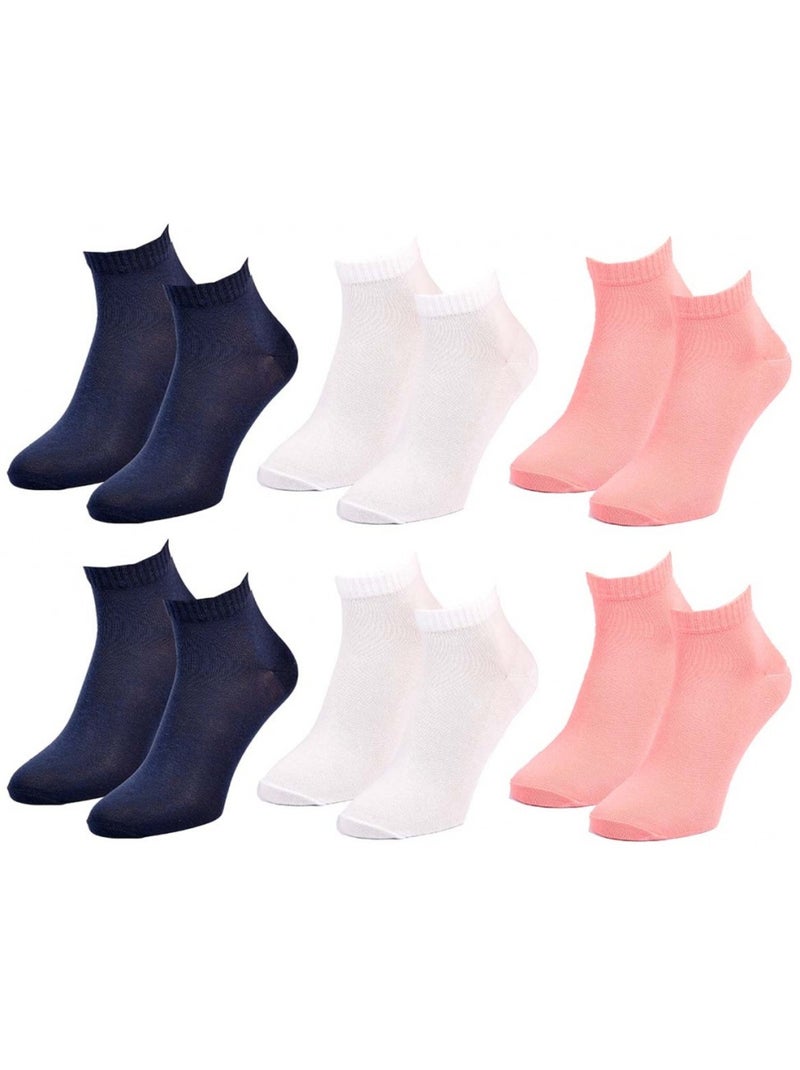 Chaussettes roxy quarter - pack de 6 Multicolore - Kiabi