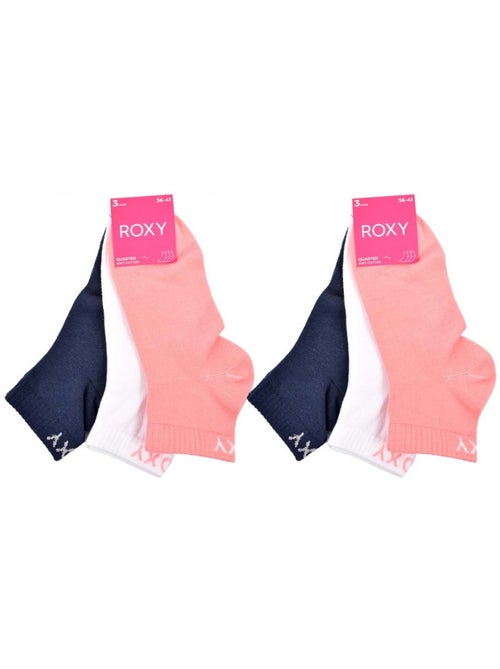Chaussettes roxy quarter - pack de 6 - Kiabi Chaussettes roxy quarter - pack de 6 - Kiabi