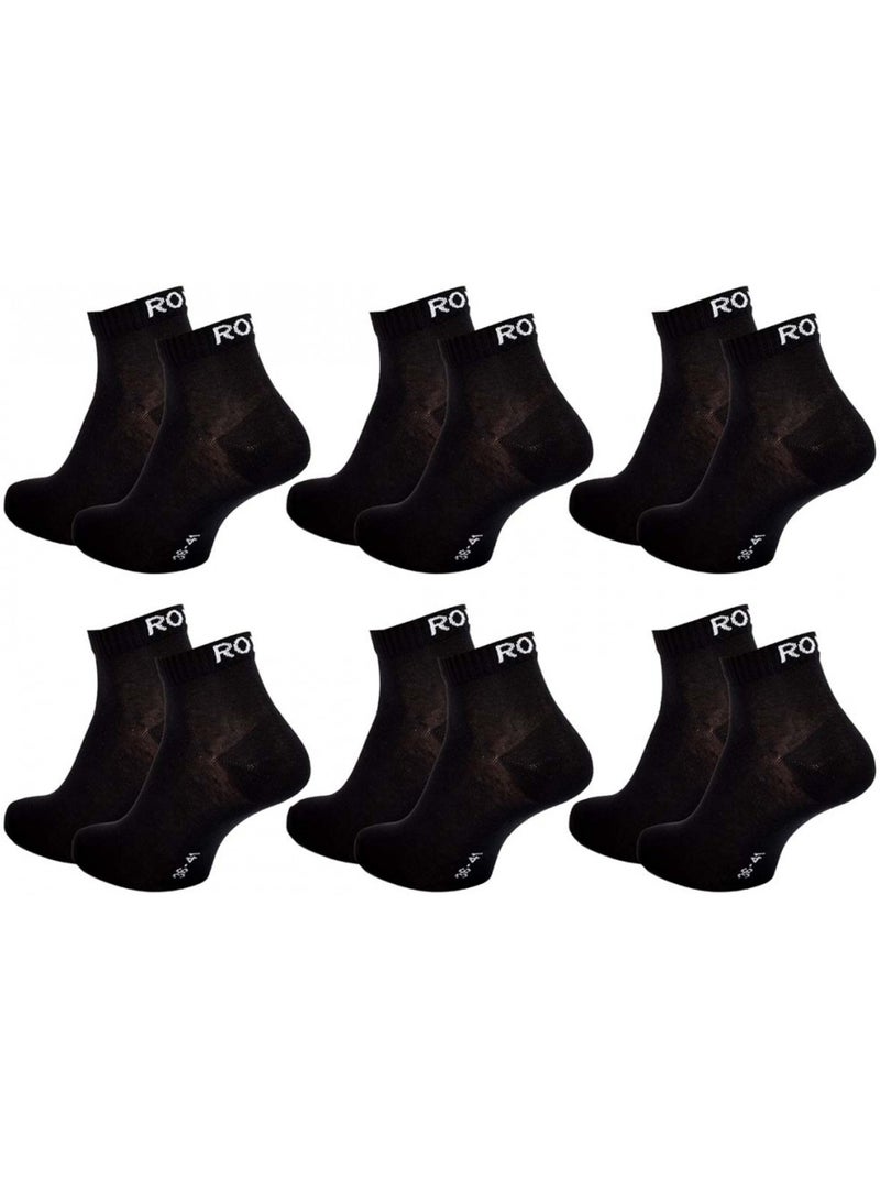 Chaussettes roxy quarter - pack de 6 Multicolore - Kiabi