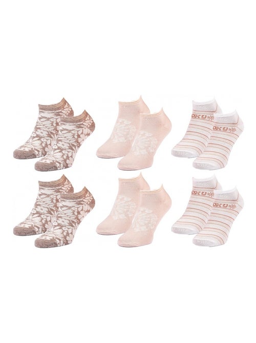 Chaussettes roxy sneaker - pack de 6 - Kiabi Chaussettes roxy sneaker - pack de 6 - Kiabi