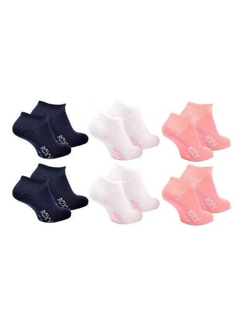Chaussettes roxy sneaker - pack de 6 - Kiabi Chaussettes roxy sneaker - pack de 6 - Kiabi