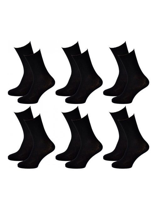 Chaussettes sans élastique femme Spécial Jambes sensibles - Pack de 12 - Kiabi