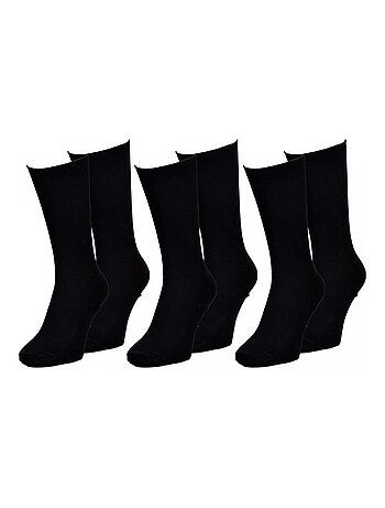 Chaussettes sans élastique homme spécial jambes sensibles - pack de 3
