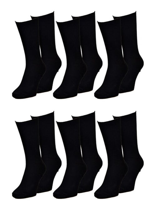 Chaussettes sans élastique homme spécial jambes sensibles - pack de 6 - Kiabi Chaussettes sans élastique homme spécial jambes sensibles - pack de 6 - Kiabi