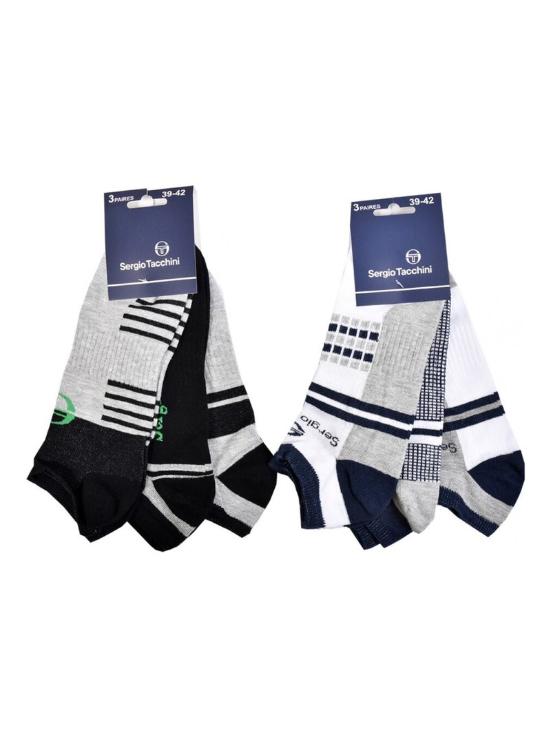 Chaussettes sergio tacchini - pack de 6 Multicolore - Kiabi