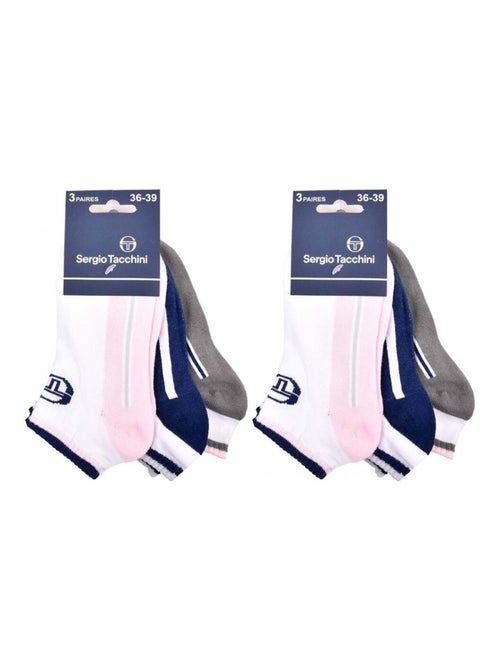 Chaussettes SERGIO TACCHINI SNEAKER - Pack de 6 - Kiabi Chaussettes SERGIO TACCHINI SNEAKER - Pack de 6 - Kiabi