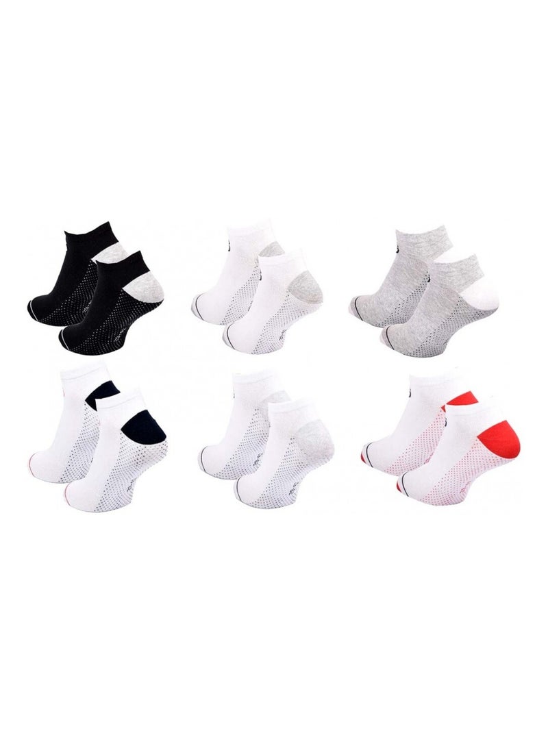 Chaussettes sergio tacchini sneaker - pack de 6 Multicolore - Kiabi