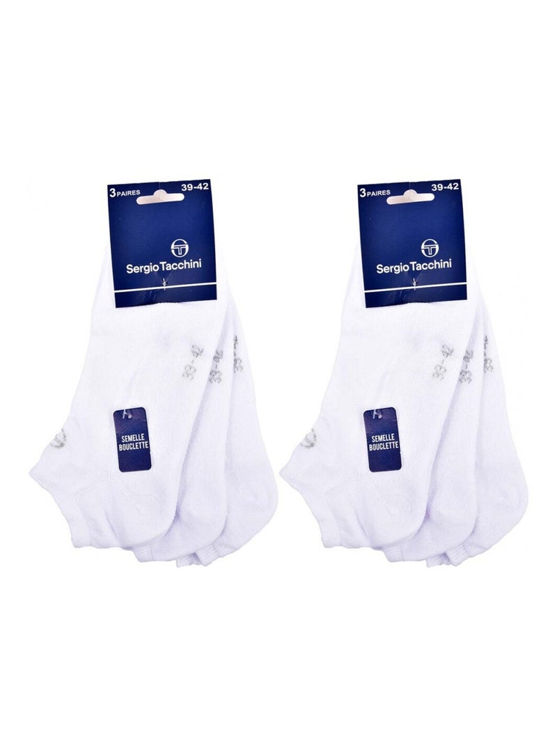 Chaussettes sergio tacchini sneaker - pack de 6 Multicolore - Kiabi