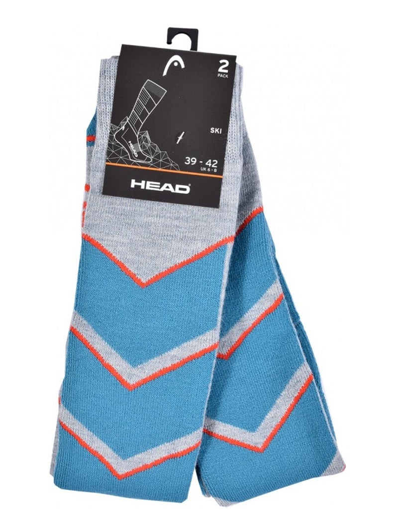 Chaussettes SKI HEAD PERFORMANCE - Pack de 2 Gris - Kiabi
