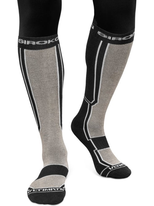 Chaussettes snowboard laine sports d'hiver homme et femme srx fend sand - Kiabi