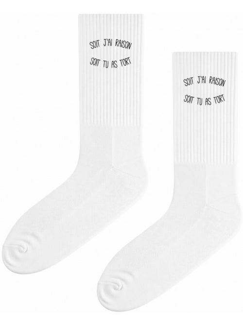 Chaussettes SOIT J'AI RAISON SOIT TU AS TORT - Kiabi