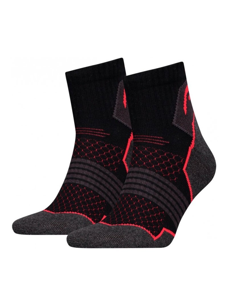 Chaussettes SPORT HEAD PERFORMANCE - Pack de 4 Noir Bleu - Kiabi