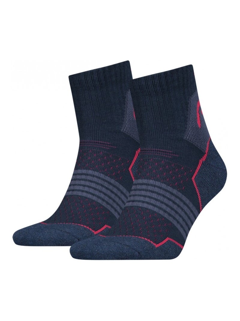 Chaussettes SPORT HEAD PERFORMANCE - Pack de 4 Noir Bleu - Kiabi