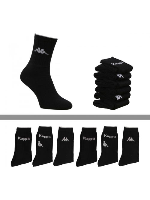 Chaussettes sport homme Kappa lot de 6 - Kiabi Chaussettes sport homme Kappa lot de 6 - Kiabi