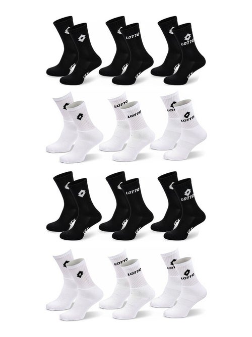 Chaussettes SPORT LOTTO CREW - Pack de 12 Paires - Kiabi Chaussettes SPORT LOTTO CREW - Pack de 12 Paires - Kiabi