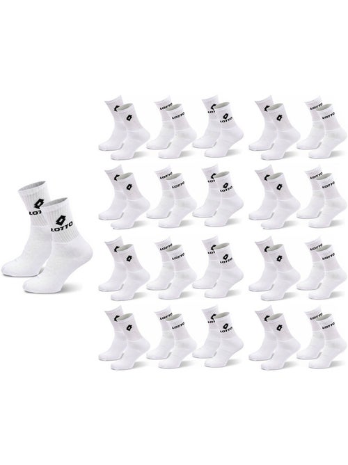 Chaussettes sport lotto crew - pack de 20 paires + 1 gratuit - Kiabi