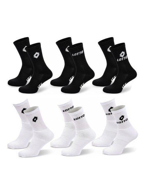 Chaussettes sport lotto crew - pack de 6 paires - Kiabi Chaussettes sport lotto crew - pack de 6 paires - Kiabi