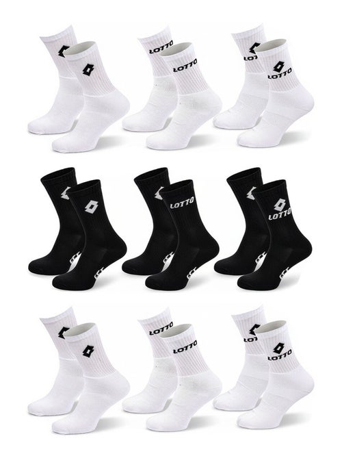 Chaussettes SPORT LOTTO CREW - Pack de 9 Paires - Kiabi Chaussettes SPORT LOTTO CREW - Pack de 9 Paires - Kiabi